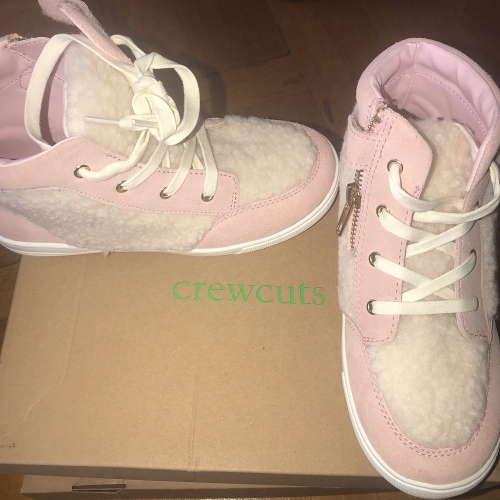 Brand New Suede/ Shearling High Top Sneakers